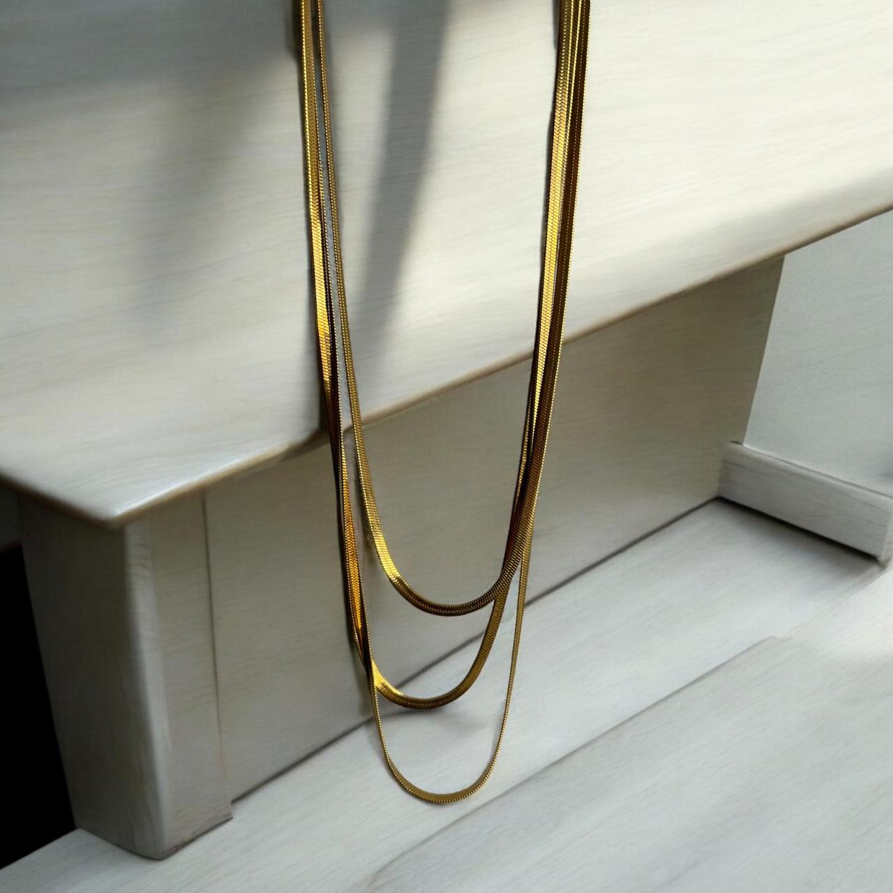CADENA SERPIENTE TRIPLE