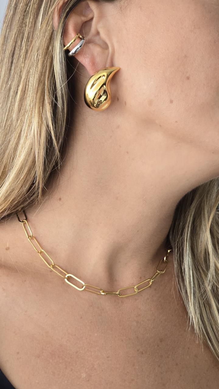 ARETES GOTAS DE ORO 18K laminado